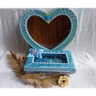 BEST PRODUCT DELIVERY BOX, Parcel BOX, light blue cover cloth delivery box, 2 small and love