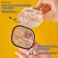 pazvisg Mini Portable Medicine Box Travel Cartoon Cute Pill Box For Seven Days Multi Grid Split Package Pills Tablets Sealed Storage Box SG