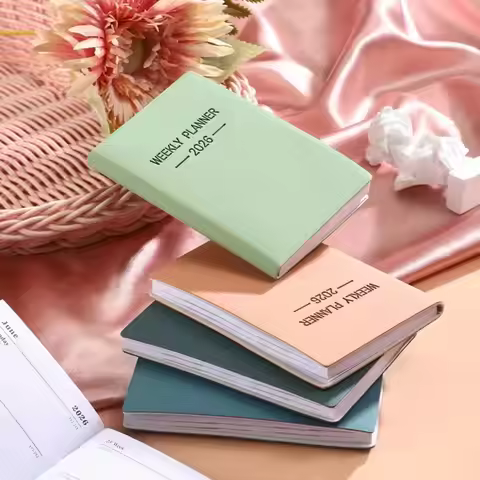 Simple Portable 2026 Agenda Book To Do List Softside A7 To Do Planner Spanish Weekly Planner Journal