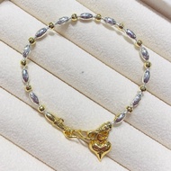 Bracelet 2 Kings 3 Star Gooseberry Rice Grain Size 3.4 Mm. Length 15 16 18 CM