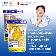 Combo DHC Vitamin C & Zinc Pills (60 days) - DHC Vitamin C & Zinc health protection food