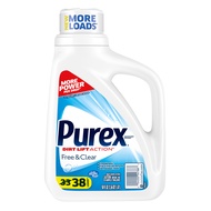 PUREX FREE & CLEAR CONCENTRATED LIQUID DETERGENT 50OZ