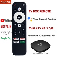 ALANK Suitable for TV98 ATV H313 Q96 Android TV Box Remote Control Support Voice Bluetooth