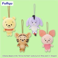 9CM Cute Japan FuRyu Disney Winnie the Pooh Bear Eeyore Tigger Piglet YULULUN Mascot Small Mini Soft