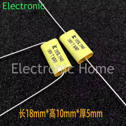 10PCS/LOT MWF 105 1.0uf 1uf 100v 63v axial fever audio infinite HIFI capacitor 100v105k 18x10x5mm