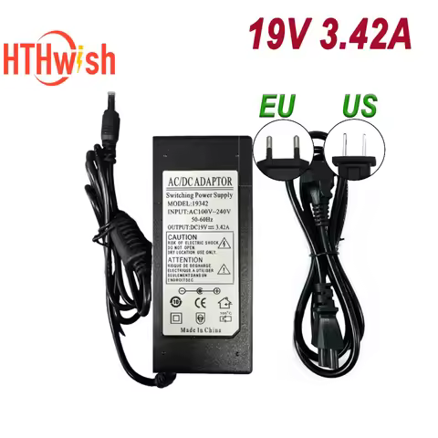 3.42A Black Power Supply EU / US Plug 19V Supply Charger for JBL Xtreme Xtreme 2 JBL Boombox Portabl