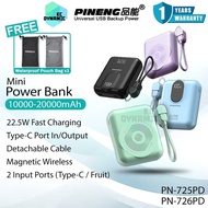 Pineng PN-725PD 10000mAh Powerbank 22.5W Fast Charging Power Bank Pineng PN-726PD 20000mAh Powerbank