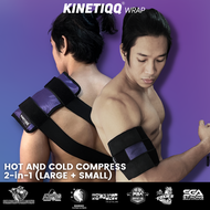 KINETIQQ Wrap (2in1) Large + Small Hot and Cold Compress Adjustable Ice Pack Microwaveable Compressi