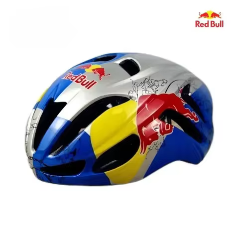 New Red Bull Bicycle Helmet, Bicycle Scooter Skating Sports Protective Equipment Breathable Bicycle 