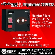 Diplomat Safe 119KK Dual Key Fire Resistant Safe Box (Most Reputable Brand In Singapore)