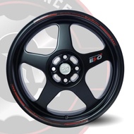 D20 (EVO) 17X8 4X100 ET35 MATT BLACK