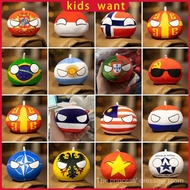 49 styles 10cm country ball plush toys Polandball pendant country flag balls for kid Argentina count