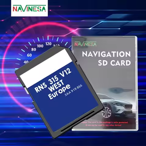 for VW RNS Transporter (T5-GP) 2010-2015 Navigation SD Map Memory 8GB Card Cover Western Europe Germ