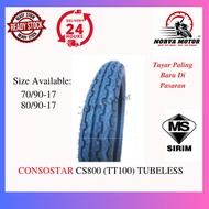 Norva Motor Consostar Tayar Motosikal Tubeless Cs800 [70/90-17, 80/90-17] Bunga Tt100 T-Max Tmax100 