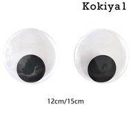 [Kokiya1] Wiggly Eyes Self Black 3D Effect Decoration Stick Moving Eyes Glue Eyes for Refrigerator A