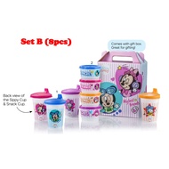 ⭐READY STOCK⭐TUPPERWARE DISNEY BABY SET WITH GIFT BOX / SIPPY CUP 200ML / SNACK CUP 110ML / SNACK BOX 400ML