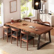 NIVISON Dining Table 2-8 Seater Rectangular Modern Kitchen Home Meja Makan Nordic Table Kitchen Tabl