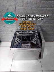 Dandang pentol bakso siomay stainless - Dandang pentol kotak - panci bakso sekat