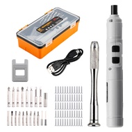 Mini Electrical Screwdriver Set USB Cordless Battery Screwdriver Wireless Drill With Bits Flexible S