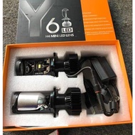 【กทม.พร้อมส่ง】คู่ หลอดไฟ LED ขั้ว H4 รุ่น Y6 คัทออฟคม ลำแสงระดับProjector ไม่ฟุ้ง ไม่แยงตา มินิโปรเจ