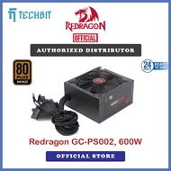 Redragon GC-PS002 600W 80+ plus Bronze PC Gaming Power Supply Japan Capacitor PSU