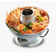 PERIUK STEAMBOAT/THAI ALUMINIUM TOMYAM POT/ALUMINIUM SHABU POT/HOT POT CHARCOAL_PERIUK TOMYAM ARANG(