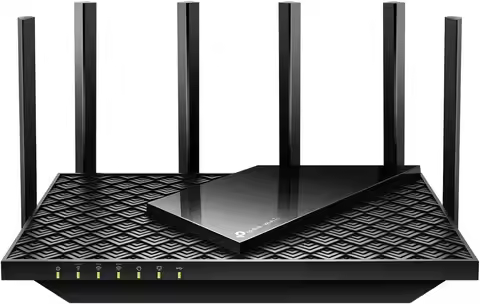 AXE5400 Tri-Band WiFi 6E Router, Gigabit Gaming & Streaming, 6GHz Band, Quad-Core CPU, VPN Security
