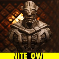 Nite-Owl Head Statue 3D Printed