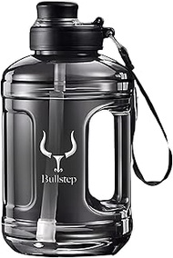 Bullstep – Gym Water Bottle 1.5ltr BPA & BPS Free | Large Water Bottle With Straw, Leakproof & Ultra