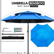 Kenzzo: Outdoor Big Fishing Umbrella Camping Khemah Payung Memancing Besar Beach Rainproof