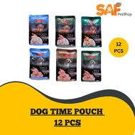 Dog Time Pouch Wet Food - 12-Piece Economy Package Wet Dog Food