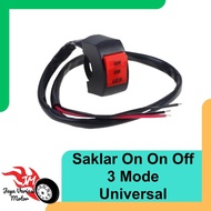 3 Point Switch 3 Mode Switch Handlebar ON/ON/OFF 3 Wires Laser Switch D2 SQL Switch 3 Spotlight Swit