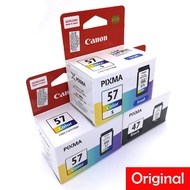 CANON PG-47 / CL-57 / CL-57S INK  FOR E410 E470 BLACK/COLOR [100% ORIGINAL]