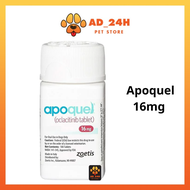 [Siêu Sale Tết] Hộp 100 viên APOQUEL 16mg Kiểm soát ngứa do viêm da trên chó (Zoetis USA)