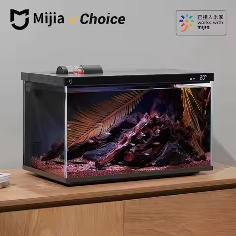 Mijia Smart Fish Tank MYG100 Work with Mijia APP Mobile Controlled Remote Feeding Smart Lighting Sys