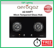 Aerogaz 90cm Cooker Hob Gas Stove 2 Burner with Timer AZ-920FT