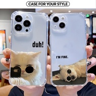 Samsung Case for S25/S25 FE/S24/S24 FE/S23/S25 Ultra Shockproof I'm Fine Silicone Case