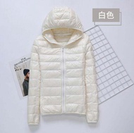 แจ็คเก็ตขนเป็ด Ultra Light Dow สำหรับผู้หญิงไซส์ใหญ่ 5XL 6XL 7XL 8XL เสื้อคลุมกันหนาวน้ำหนักเบาสำหรั