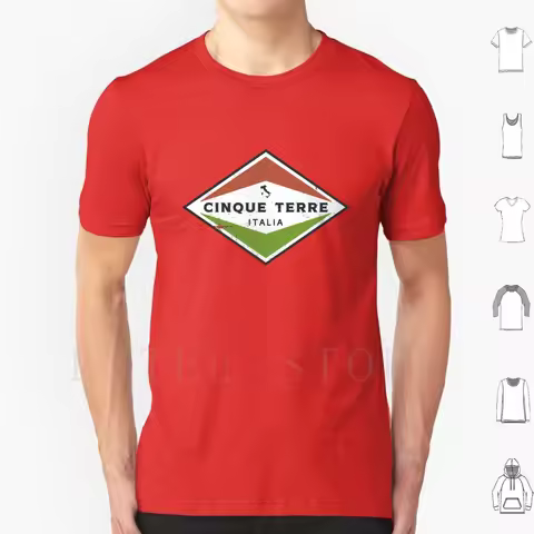 Vintage Cinque Terre Italia T Shirt Cotton Men DIY Print Cinque Terre Italia Italy Cinque Terre Ital