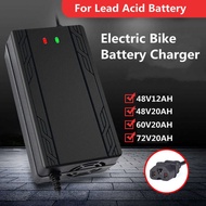 48V 12AH / 48V 20AH /  60V 20AH / 72V 20AH Ebike Battery Charger E Bike Electric Bike Bicycle Scoote