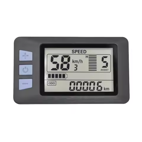 Trendy! P3H LCD Display Meter Dashboard 24V 36V 48V 60V Electric Bike Meter Display Panel for Electr