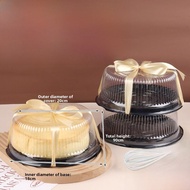 Transparent Plastic Cake Mold 6 Inch 8 Inch round Birthday Cake Box Chiffon Cake Box Internet Famous