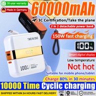 ✨Can be taken on board✨60000mAh 2in1 ccc certified powerbank 150W fast changing powerbank 3c power b