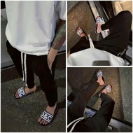 Smooth Jogger Pants Made of Umi Fabric, Long Drawstring, Engraved Buckle, QC Store Products