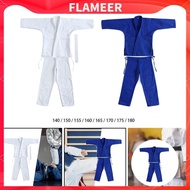 [Flameer] Judo Gi Aikido Breathable Costumes Men Women Kids Adults Clothes Tae Kwon Do