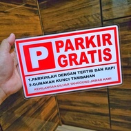 Free parking acrylic size 15 x 25 Parking Cone Traffic Cone Safety Cone Traffic