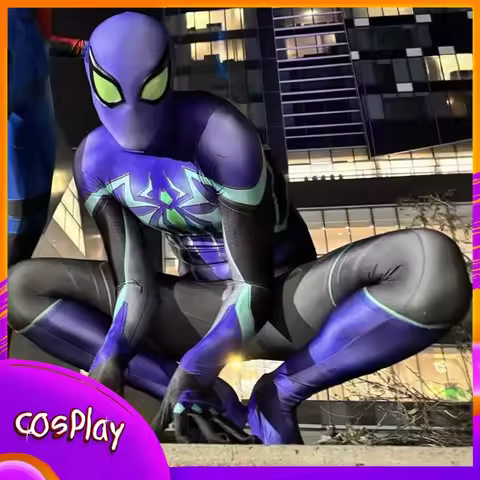 Rivals Spider Man Cosplay Costume Cos Peter Jumpsuit Halloween Comic-Con Party Carnival Props Bodysu