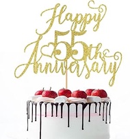 Naicaek Happy 25th Anniversary Cake Topper，25th Wedding Anniversary Party Decorations,Company 25 Ann