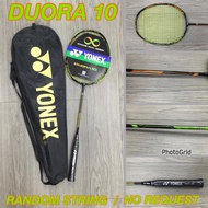 (ขายดี 456EGXT) ✐DUORA 10 ISOMETRIC YONEX ไม้แบดมินตัน Strung Duo-10 4UG5 85กรัม/24lbs โมดูลคาร์บอนก