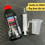 COMBO 3 LAP Oil LIQUI MOLY Gear Oil 75W90 500ml Scooter Gearbox Oil + MEASUREMENT TANK + Oil PUMP